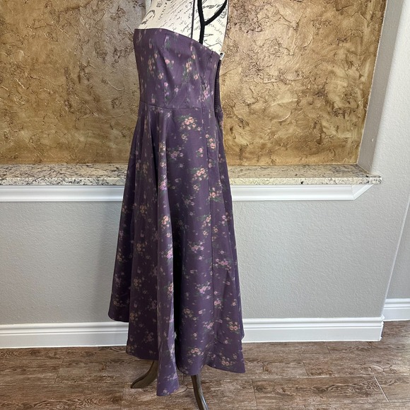 NWT Tuckernuck Naomi Midi Dress A Line Floral Purple Rosette Amethyst -‎ XXL - Picture 8 of 16